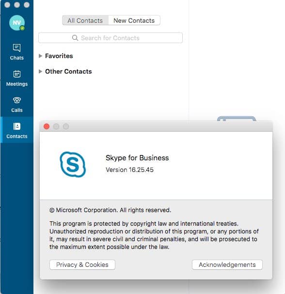 adding contacts skype for business mac